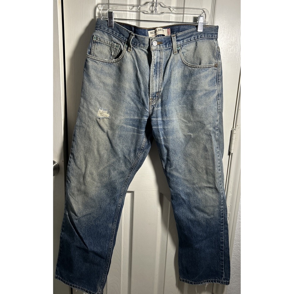 Levi's 505 Regular Fit Jeans Men Size 34 x 30 Blue Used Condition
